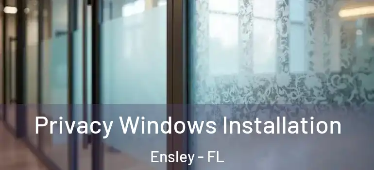 Privacy Windows Installation Ensley - FL