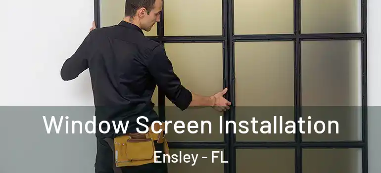 Window Screen Installation Ensley - FL